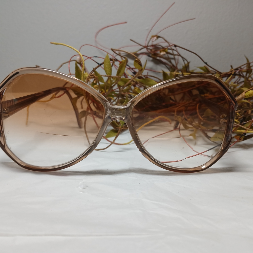 Vintage Women's Glasses Set Of 3 Brown, Gold, and Clear Retro 1970s Hippie - Picture 2 of 8